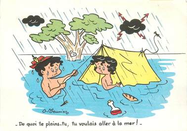 CPSM ILLUSTRATEUR MEUNIER G. / CAMPING