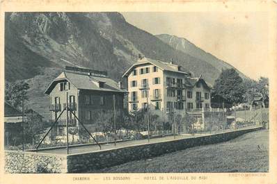 CPA FRANCE 74 "Les Bossons, le Mont Blanc, Hotel de l'Aiguille du Midi"