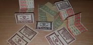 Vieux Papier LOT TICKETS DE BUS / PARIS 1933/34