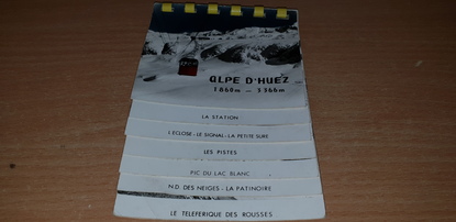 CPSM en LIVRET FRANCE 38 "Alpe d'Huez"