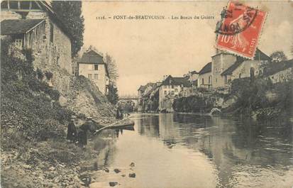 CPA FRANCE 38 "Pont de Beauvoisin, les bords du Guiers"