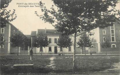 CPA FRANCE 38 "Pont de Beauvoisin, Entrepôt des Tabacs"