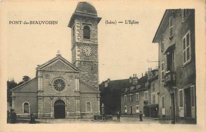 CPA FRANCE 38 "Pont de Beauvoisin, L'Eglise"