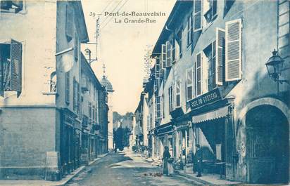 CPA FRANCE 38 "Pont de Beauvoisin, la grande rue"