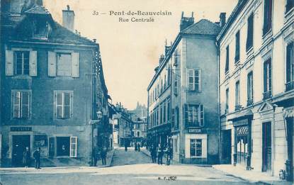 CPA FRANCE 38 "Pont de Beauvoisin, rue Centrale"