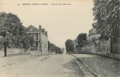 CPA FRANCE 94 "Boissy Saint Léger, Route de Villeneuve"