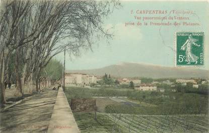 CPA FRANCE 84 "Carpentras, vue panoramique du Ventoux"