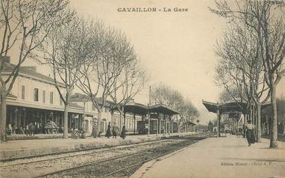 CPA FRANCE 84 "Cavaillon, la gare"