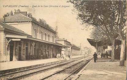 CPA FRANCE 84 "Cavaillon, la gare"
