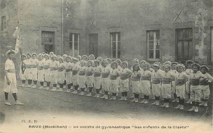 / CPA FRANCE 56 "Baud, la société de gymnastique"