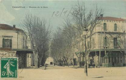 CPA FRANCE 84 "Cavaillon, avenue de la gare"