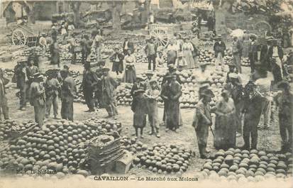 CPA FRANCE 84 "Cavaillon, le marché aux melons"