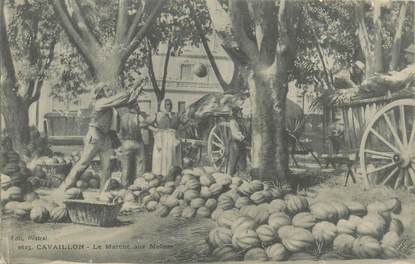 CPA FRANCE 84 "Cavaillon, le marché aux melons"