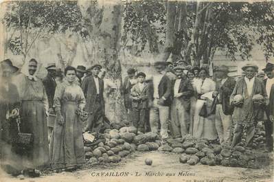 CPA FRANCE 84 "Cavaillon, le marché aux melons"