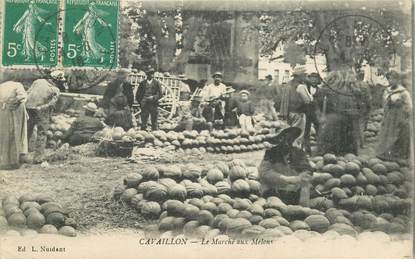 CPA FRANCE 84 "Cavaillon, le marché aux melons"