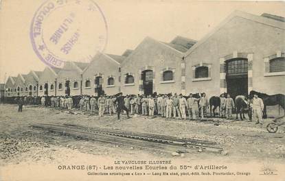CPA FRANCE 84 "Orange, 55e d'Artillerie" / MILITAIRE