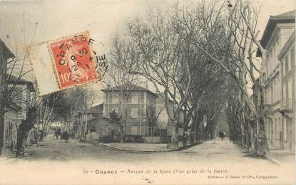 CPA FRANCE 84 "Orange, avenue de la gare"