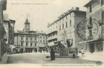 CPA FRANCE 84 "Orange, Place de l'Hotel de ville"