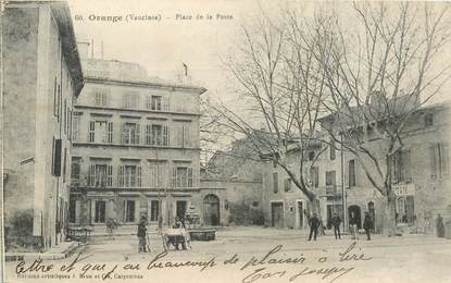 CPA FRANCE 84 "Orange, Place de la Poste"