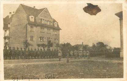 CARTE PHOTO MILITAIRE "1919, Occupation Kehl"