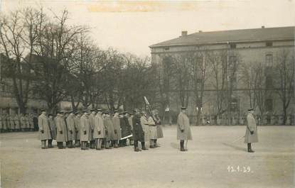 CARTE PHOTO MILITAIRE "Bitche (57), 1929, la Caserne Vauban"