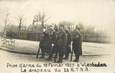 CARTE PHOTO MILITAIRE "Wiesbaden, 1925, prise d'arme et le drapeau"