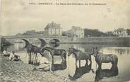 56 Morbihan CPA FRANCE 56 "Pontivy, Le bain des chevaux du 2e Chasseurs"