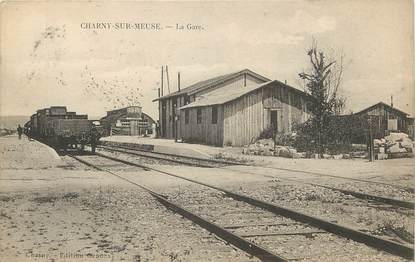 CPA FRANCE 55 "Charny sur Meuse, la gare"