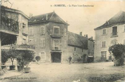 CPA FRANCE 38 "Morestel, Place Saint Symphorien"