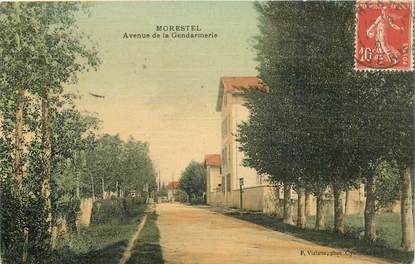 CPA FRANCE 38 "Morestel, avenue de la Gendarmerie"