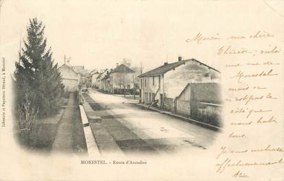 CPA FRANCE 38 "Morestel, Route d'Arandon"