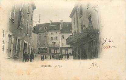 CPA FRANCE 38 "Morestel, La Place"