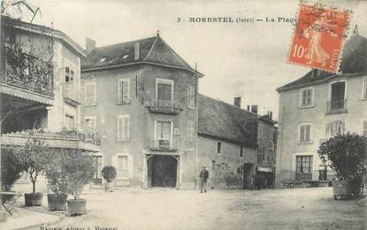 CPA FRANCE 38 "Morestel, La Place"