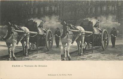 CPA FRANCE 75 "Paris, Voiture de Bitume" / PETIT METIER