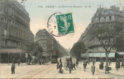 CPA FRANCE 75009 "Paris, le Bld Magenta"