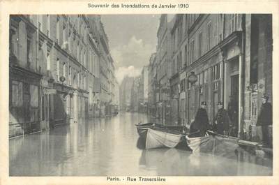 CPA FRANCE 75012 "Paris, Inondations 1910, Rue Traversière"