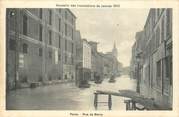 75 Pari CPA FRANCE 75012 "Paris, Inondations 1910, Rue de Bercy"