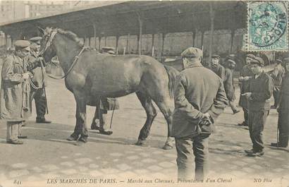 CPA FRANCE 75013 "Paris, Marché aux chevaux"