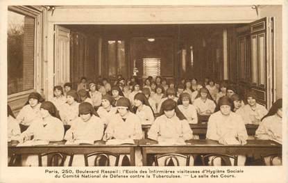 CPA FRANCE 75014 "Paris, Bld Raspail, Ecole des Infirmières"