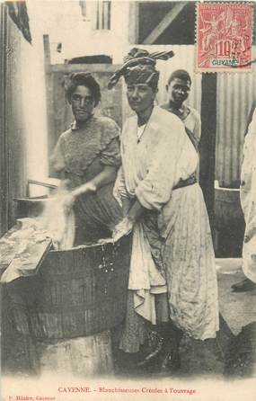 CPA GUYANE "Cayenne, blanchisseuses créoles à l'ouvrage"