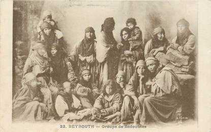 CPA LIBAN "Beyrouth, groupe de Bédouines"