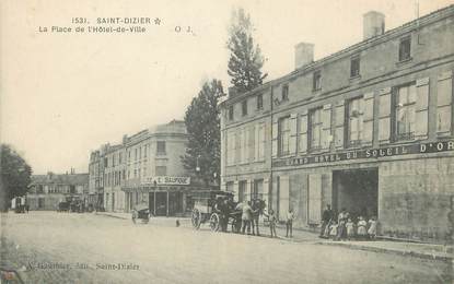 CPA FRANCE 52 "Saint Dizier, la place de l'hôtel de ville"