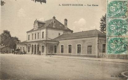 CPA FRANCE 52 "Saint Dizier, la gare"