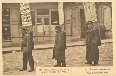 CPA FRANCE 75 "Paris, petits métiers, Les Hommes sandwichs"