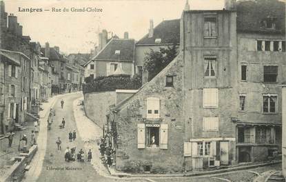 / CPA FRANCE 52 "Langres, rue du grand Cloître"