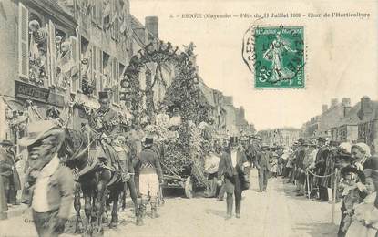 CPA FRANCE 53 "Ernée, Fêtes du 11 juillet 1909"