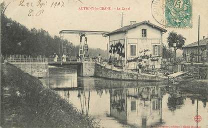 CPA FRANCE 52 "Autigny le grand, le canal"