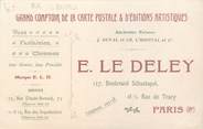 Theme CPA PUBLICITE CARTE POSTALE "Comptoir de la carte postale, E. LE DELEY, Paris"