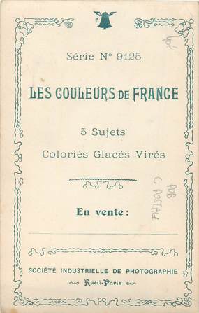 CPA PUBLICITE CARTE POSTALE " Les Couleurs de France"