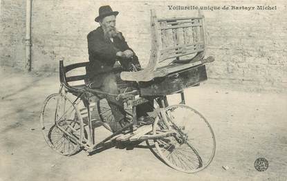 CPA AUTOMOBILE "Voiturette unique de Bartay Michel"